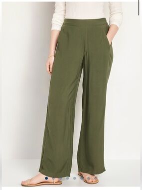 Old Navy Olive Green Playa Wide-Leg Pants